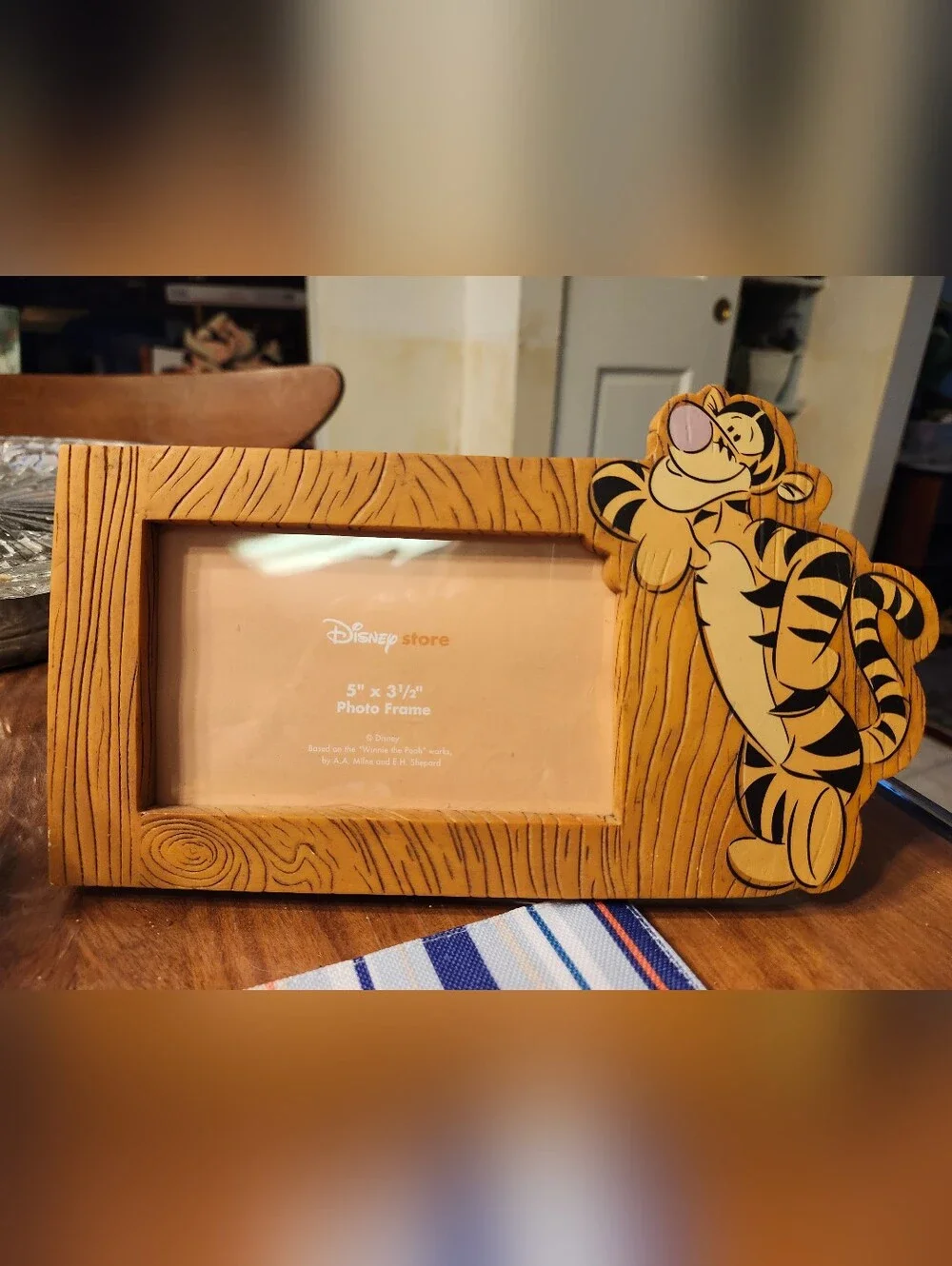 Disney Tigger Woodgrain Picture Frame - Orange, Black